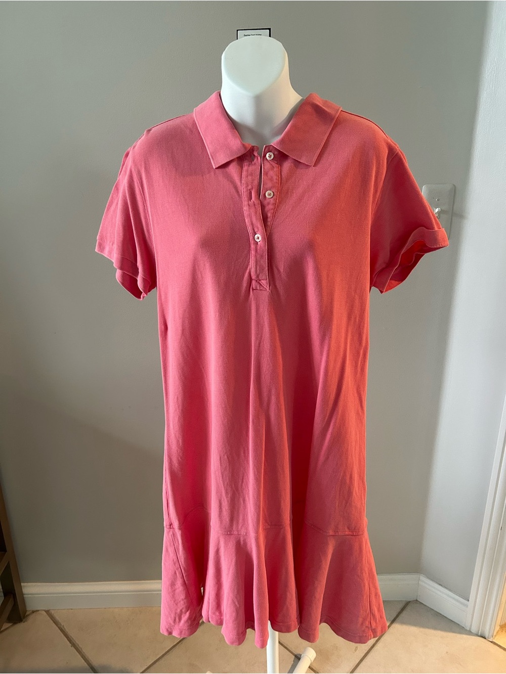 Tuckernuck Coral Pink Polo Dress
